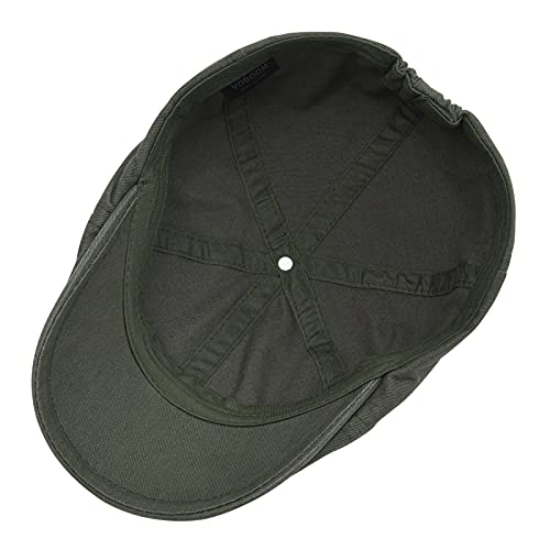 VOBOOM Cotton Washing Flat Cap Cabbie Hat Gatsby Ivy Irish Hunting Newsboy - color: Army Green