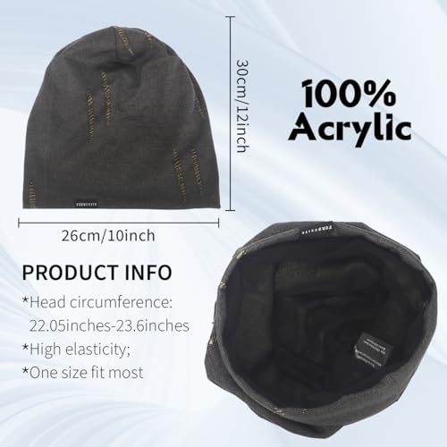 Ruphedy Men Slouchy Beanie Summer Long Oversize Thin Lightweight Skull Cap B011h - color: B402-yellow, size: One Size