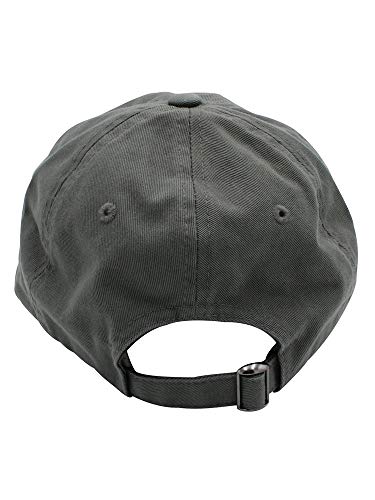 Classic Referee Hat Premium Cotton Low Profile Unstructured Adjustable Strapback - color: Charcoal White
