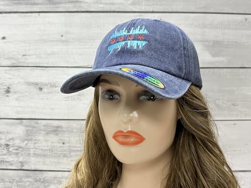 America State City Flag Hats - color: Chicago Illinois Skyline Flag (Navy Blue)