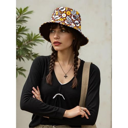 Bucket Hat for Men Women Funny Holiday Fishing Hat Cute Fisherman Cap - color: T-turkey