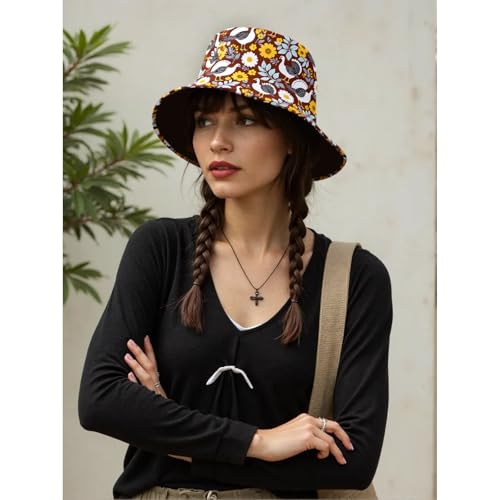 Bucket Hat for Men Women Funny Holiday Fishing Hat Cute Fisherman Cap - color: T-turkey