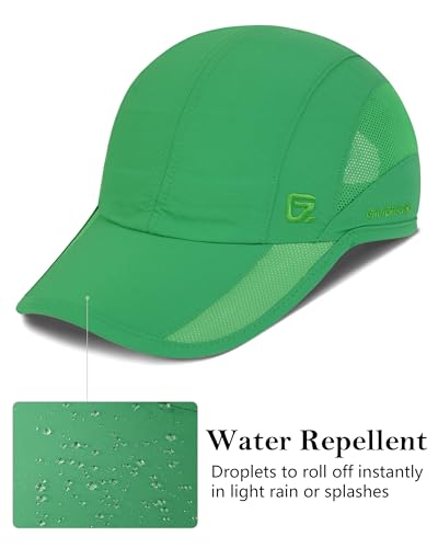 GADIEMKENSD Quick Dry Run Hat Cooling Breathable Mesh - color: Dark Green, size: 7-7 1/2