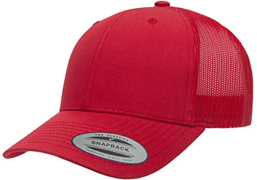 Yupoong Yp Classics Retro Trucker Cap - color: Red, size: One Size, style: Single
