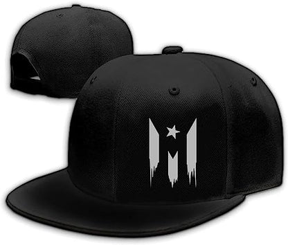 Chef Hat Flat Bill Hats for Men Funny Double Knives Kitchen Adjustable Baseball Cap Snapback Hat for Women - color: Puerto Rico Flag