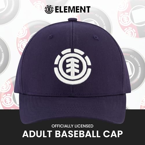 Element Unisex Adult Element Baseball Hat, Adult Flex Fit Active Sport Cap with Curved Brim - color: Navy