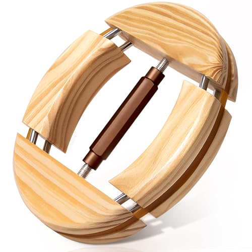 Hat Stretcher 4 Way, Hat Stretcher for Fitted Hats Size 6 7/8 to 8 1/2 - color: Brown