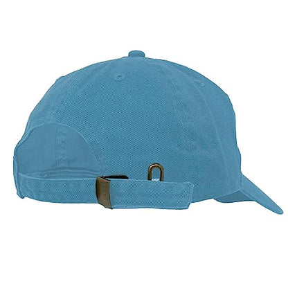 Glory Max 100% Cotton Baseball Cap Classic Plain Low Profile Golf Dad Hat Buckle Adjustable - color: Baby Blue