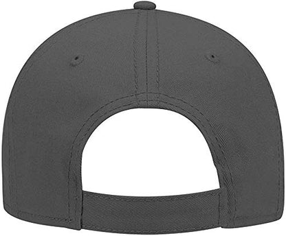 Ashen Fane 6 Panel Structured Low Profile Superior Cotton Twill Basic Baseball Hat - color: Charcoal Gray