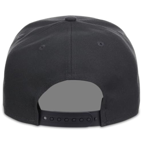 New Era Blank Custom 59FIFTY Fitted Flat Bill Cap - color: Graphite, size: 7 3/4