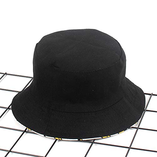 Umeepar Unisex Reversible Packable Bucket Hat Sun Hat for Men Women - color: Banana White