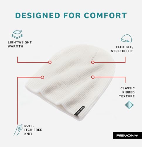 Essential Knit Beanie – Soft, Lightweight Comfort in Fun Colors - color: White