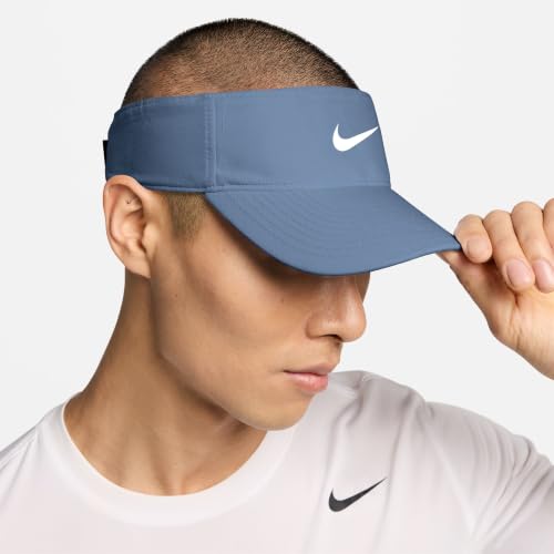 Nike Unisex Apex Swoosh Bucket Hat | Mens and Womens - color: Work Blue/Anthracite/White, size: One Size