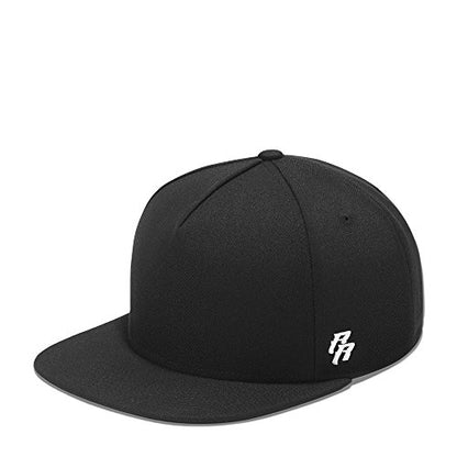RIOREX Hip hop caps Fashion Animal Embroidery Baseball Cap for Men Adjustable Leather Belt Strapback Baseball Cap - color: Blank Black