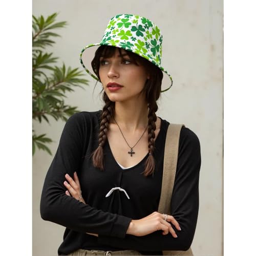 Bucket Hat for Men Women Funny Holiday Fishing Hat Cute Fisherman Cap - color: Stp White