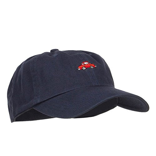 e4Hats.com Mini Car Embroidered Low Cap - color: Navy
