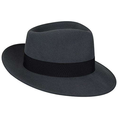 Bailey of Hollywood Men's Fedora Hat - color: Graphite, size: Small
