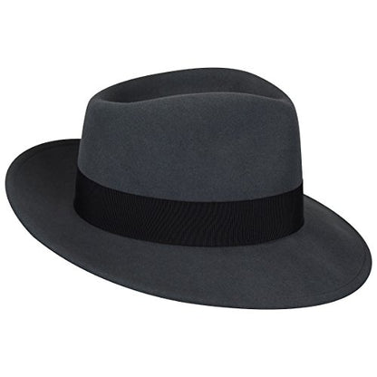 Bailey of Hollywood Men's Fedora Hat - color: Graphite, size: Small