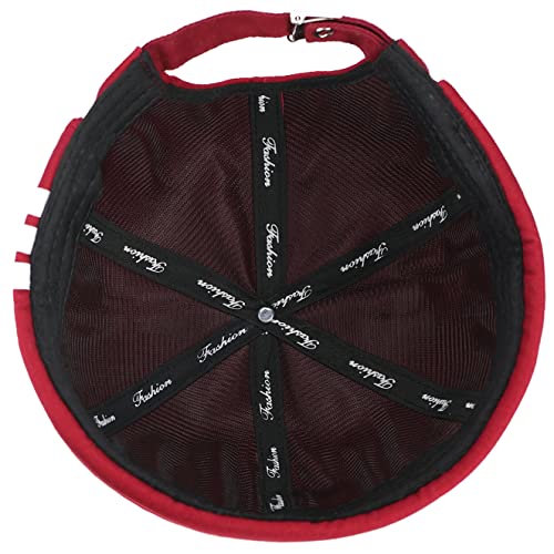 Glamorstar Dome Brimless Hats for Women Men Sailor Docker Beanie Cap Hip Hop Hats - color: Red