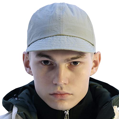 UNDERCONTROL Colorful Cycling Supplex Cap UPF 40 Low Profile Short Brim Foldable Quick Dry Outdoor Sports Adjustable hat - color: Khaki