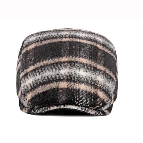 Idopy Men`s Classic Adjustable Ivy Irish Newsboy Golf Cap Hat - color: 451 Black