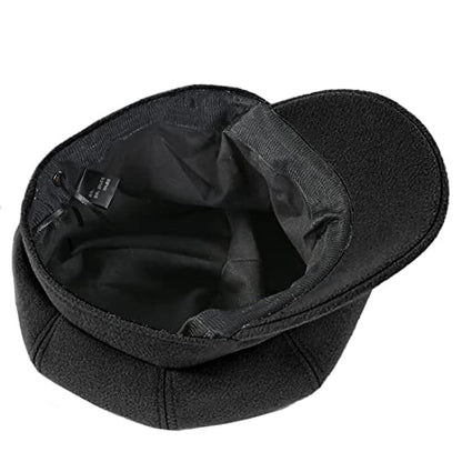 Newsboy Caps for Women Classic Beret Hats Autumn Winter Cap - color: Black
