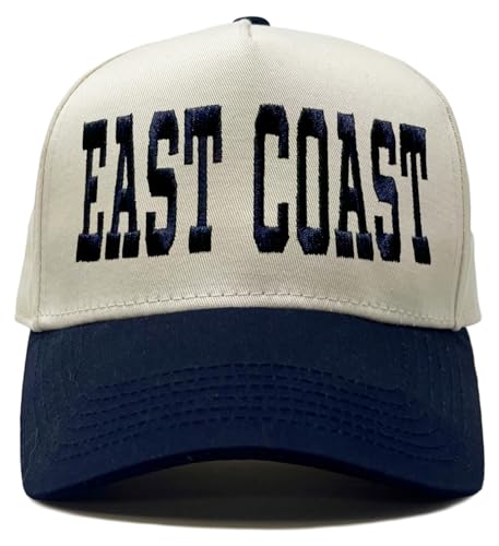Funky Junque Trucker Snapback Hat - color: East Coast - Navy/Beige