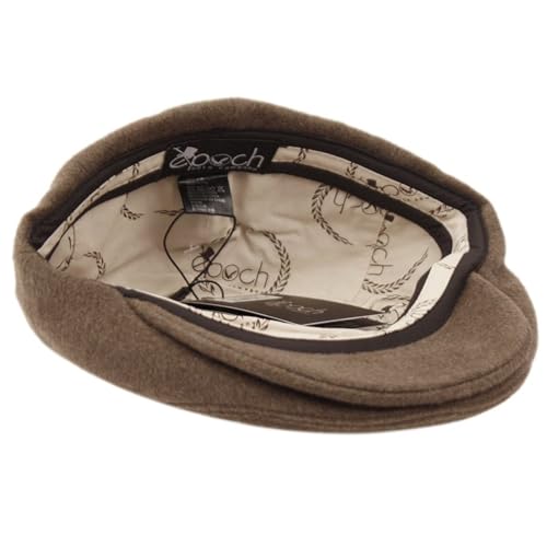 EPOCH Men's Contemporary Winter Wool Newsboy Ivy Hat - color: Iv6063brown, size: Small-Medium