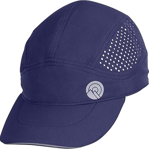 OutdoorEssentials Running Hat - Breathable Running Hats for Women & Men - Jogging Exercise Hiking Cap - Trail Baseball Tennis - color: Navy