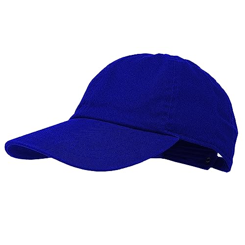 Glory Max 100% Cotton Baseball Cap Classic Plain Low Profile Golf Dad Hat Buckle Adjustable - color: Royal Blue