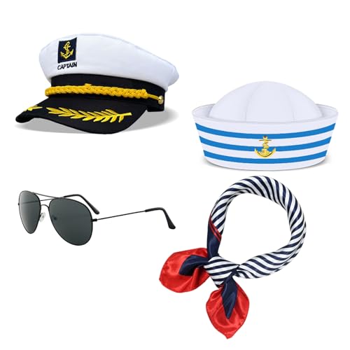 Captain Costume Set, Navy Clothing Accessories, Dressing up Party