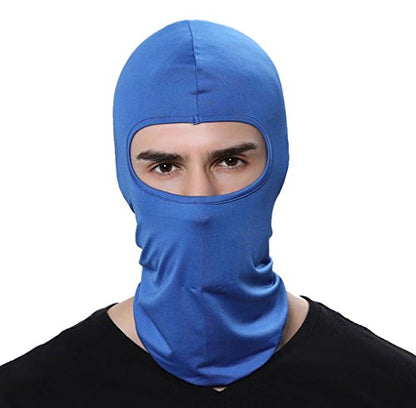 Pack of 3 Ski Mask Bandana Face Hat for Outdoor Airsoft Motorcycle Hood Helmet Balaclavas Headwear - color: Royal Blue