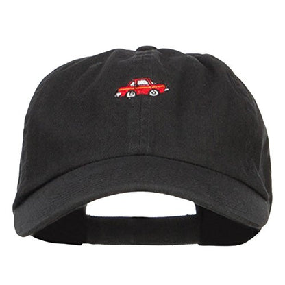 e4Hats.com Mini Car Embroidered Low Cap - color: Black