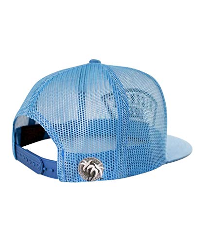 Grinder Embroidered Classic Snapback Trucker Baseball Hat - color: Blue