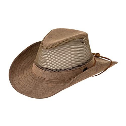 Outback Trading Unisex Adult's Knotting Hill Canyonland Durable Breathable Brown Cowboy Hat - size: X-Large