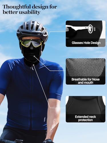 Balaclava Ski Mask Waterproof Anti-Fogging Windproof Winter Gear Thermal Face Mask for Men Women - color: Black 2