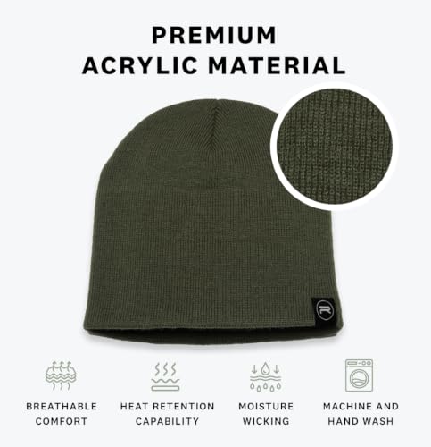 Original Beanie Cap - Soft Knit Beanie Hat - Warm and Durable - color: Forest Green