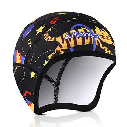 Hikenture Kids Skull Cap Helmet Liner Winter Hat for Boys and Girls Beanie Ski Hat with Thermal Fleece for Snow Sports… - color: Black8
