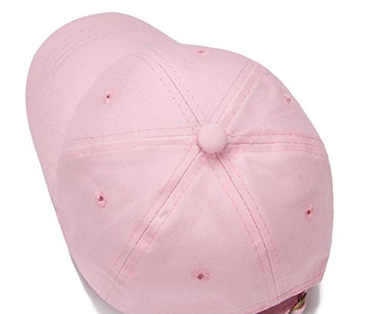 Edoneery Kids Baseball Hat, Adjustable Cotton Cap - color: Pink, style: 3-8 Years