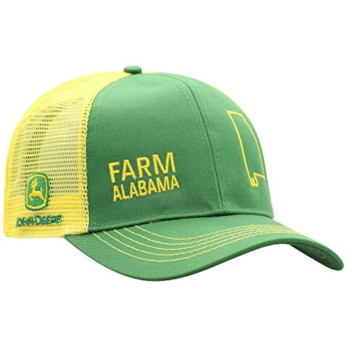 John Deere Farm State Pride Contrast Mesh Back Core Baseball Cap - color: Alabama