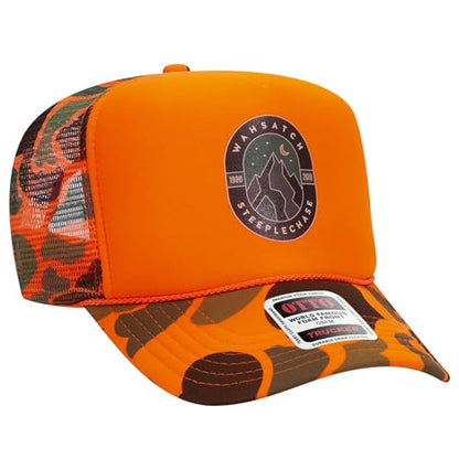 OTTO Cap 5 Panel High Crown Foam Front Mesh Back Trucker Hat, One Size - color: 009cpa