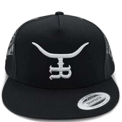 The Rancher Hat Co. Silver Bullet Western Trucker Hat - High Profile Adjustable Mesh Back Hat - color: Black