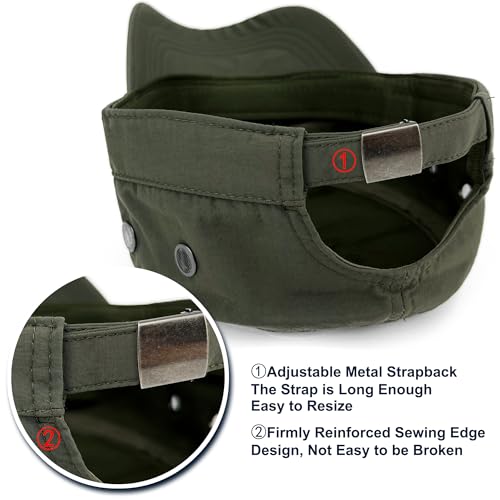 Loneshark Water Resistant Military Hat Quick Dry Cadet Cap Army Flat Top - color: Square-logo-green