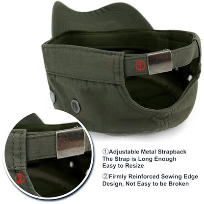 Loneshark Water Resistant Military Hat Quick Dry Cadet Cap Army Flat Top - color: Square-logo-green