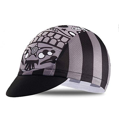 Weimostar Polyester Men Cycling Bike Bicycle Cap MTB Hat Sweat Wicking - color: Black Gray