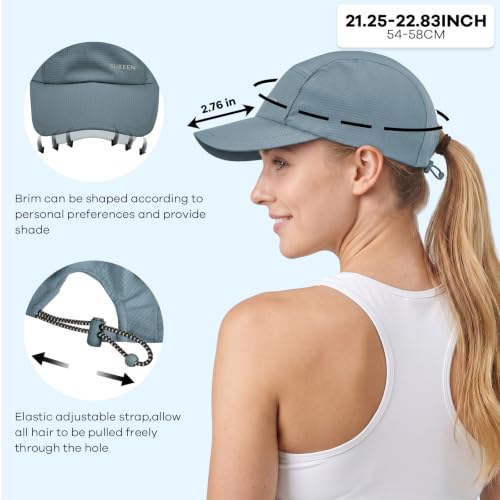 Sukeen Lightweight Running Hat for Women Sports Baseball Cap Unstructured - color: Grayish Blue