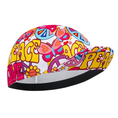 Cycling Cap for Man and Woman Cycling Hat Under Helmet-Polyester Breathable Sweat Absorbent - color: Flo-32
