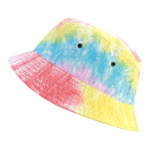 Cotton Bucket Hat Packable Sun Hat – Unisex Summer Travel Beach Fisherman Hat for Men Women Outdoor Fishing Hiking - color: 1. Color 5, size: Small-Medium