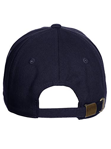 Daxton Vertical USA Cities Baseball Dad Hat Unstructure Low Profile Strapback - color: Dallas Navy White