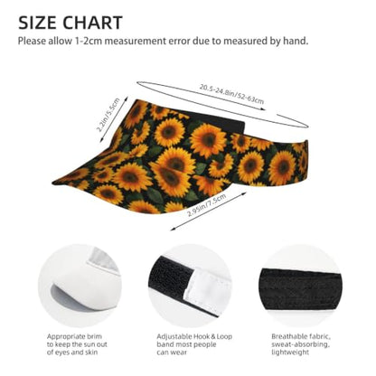 Leopard Print Sun Visor Hat Adjustable Sports Beach Cap for Men Women - color: 25